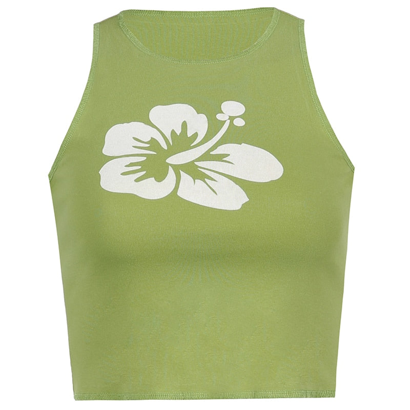 Top Fleuri <br> Cartoon Vert