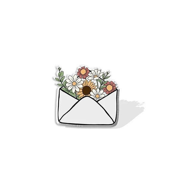 Broche Fleur <br> Enveloppe