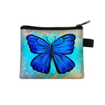 Portefeuille Fleuri  Design Papillon Bleu