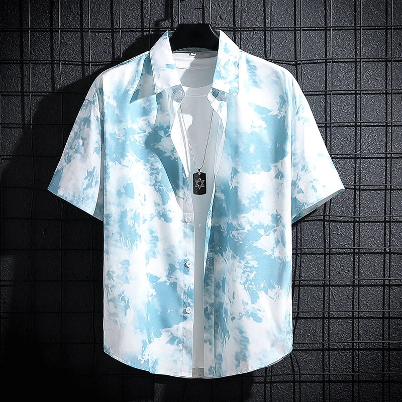 Chemise Fleurs Homme Année 60