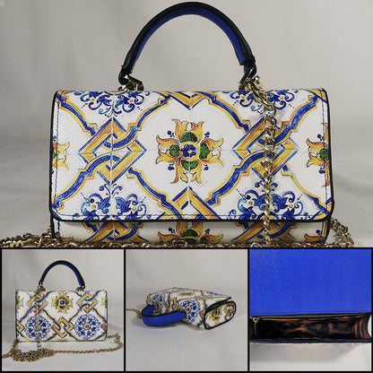 Sac Fleuri <br> Chaîne Jaune-Bleu