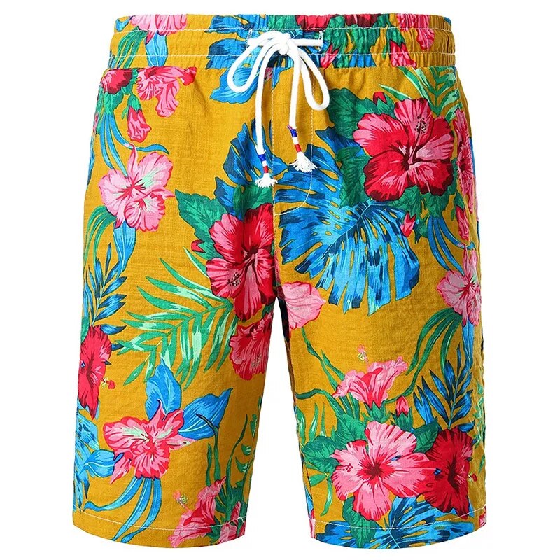 Short De Bain A Fleur <br> Coloré