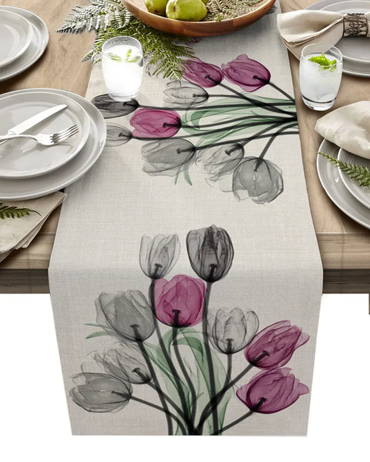 Chemin De Table <br> Fleur Moderne