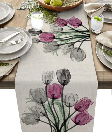 Chemin De Table  Fleur Moderne