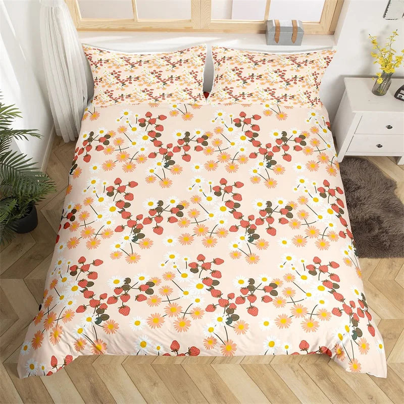 Housse De Couette Fleurie <br> Printemps