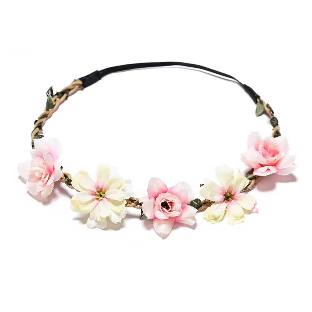 Couronne De Fleurs <br> Mariage Rose Clair