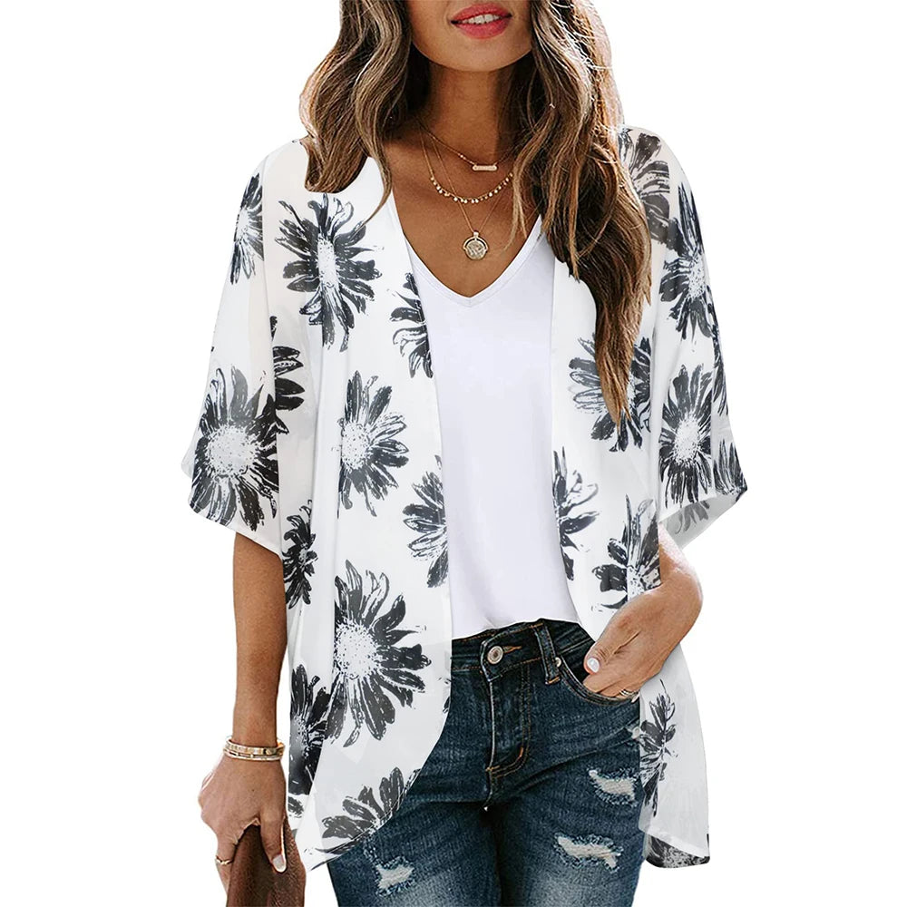 Kimono Fleuri Femme