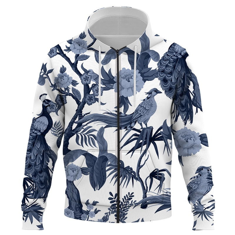 pull Fleuri <br> Oiseau