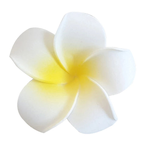 Pince Cheveux Fleur  Blanche Hawaï