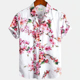 Chemise A Fleur Homme  Design Simple Branche