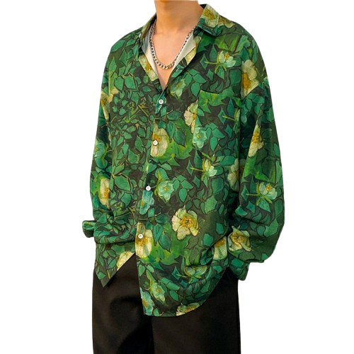 Chemise A Fleur Homme <br> Jungle Vintage