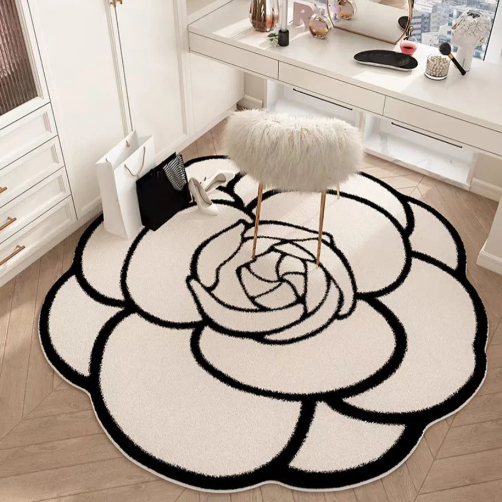 Tapis En <br> Forme De Fleur Moderne