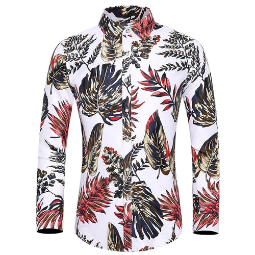 Chemise A Fleur Homme <br> Longue Amazonie