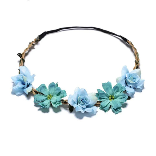 Couronne De Fleurs <br> Mariage Bleu