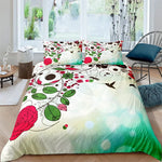 Housse De Couette Fleurie  Cartoon Multicolore