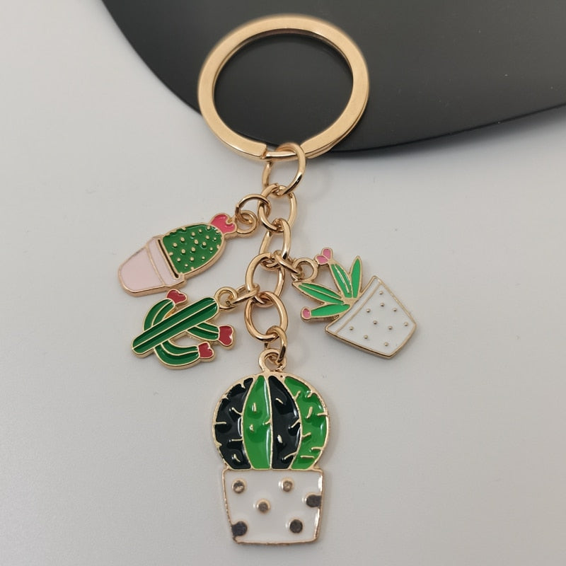 Porte Clé Fleur <br> Cactus