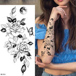 Tatouage Fleur  Pleine Lune