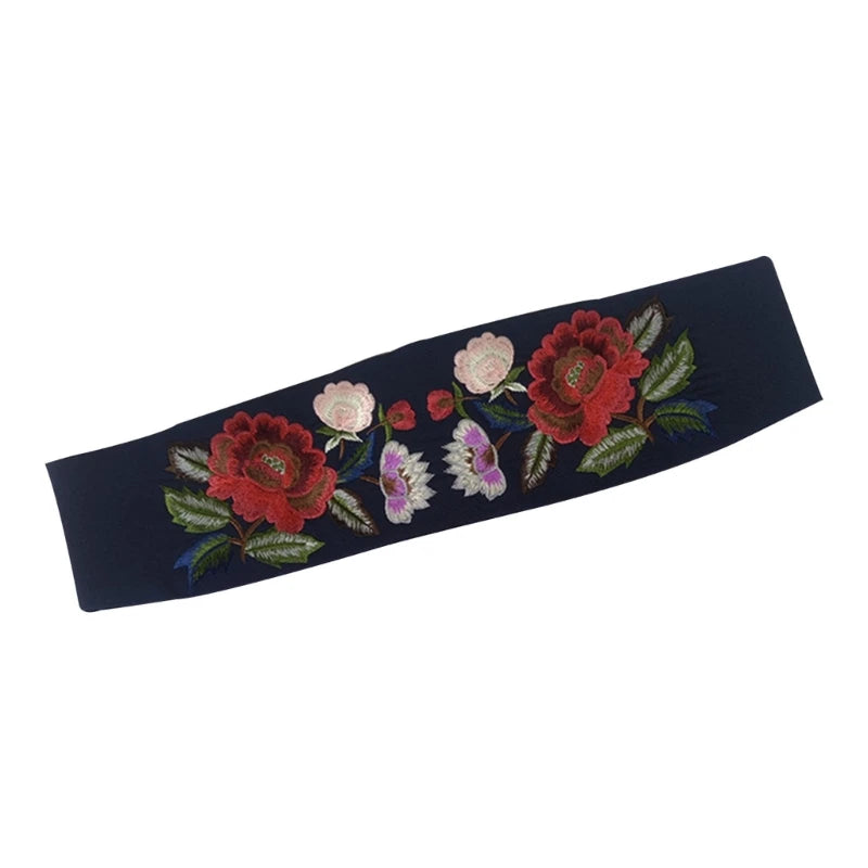 Ceinture Fleur <br> Bleu Marine