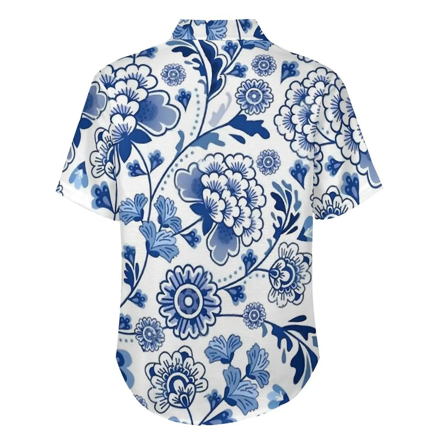 Camisa extragrande con flores para vacaciones para hombre