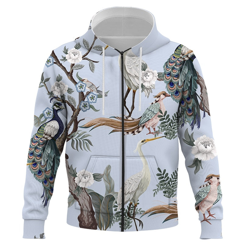 pull Fleuri <br> Oiseau