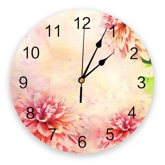 Horloge Fleurie <br> Moderne Coloré