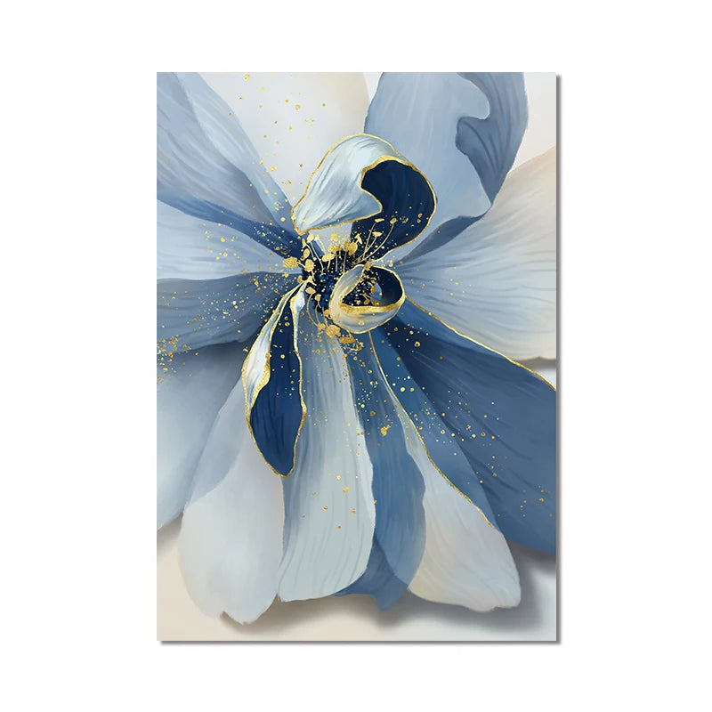 Tableau Fleur <br> Bleu