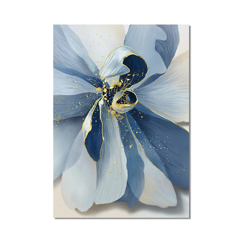 Tableau Fleur  Bleu
