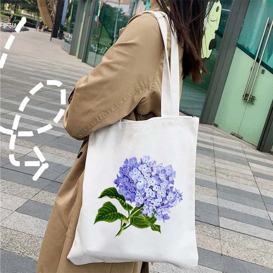 Tote Bag <br> Fleuri Bouquet Lavande