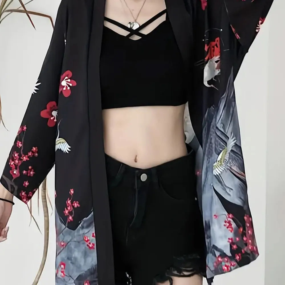 Kimono Fleuri Long