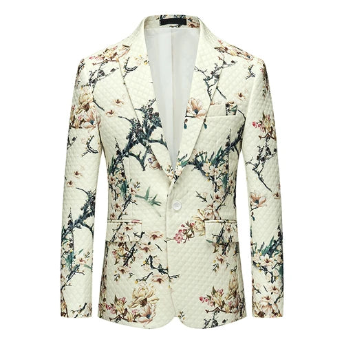 Blazer Fleuri <br> Blanc