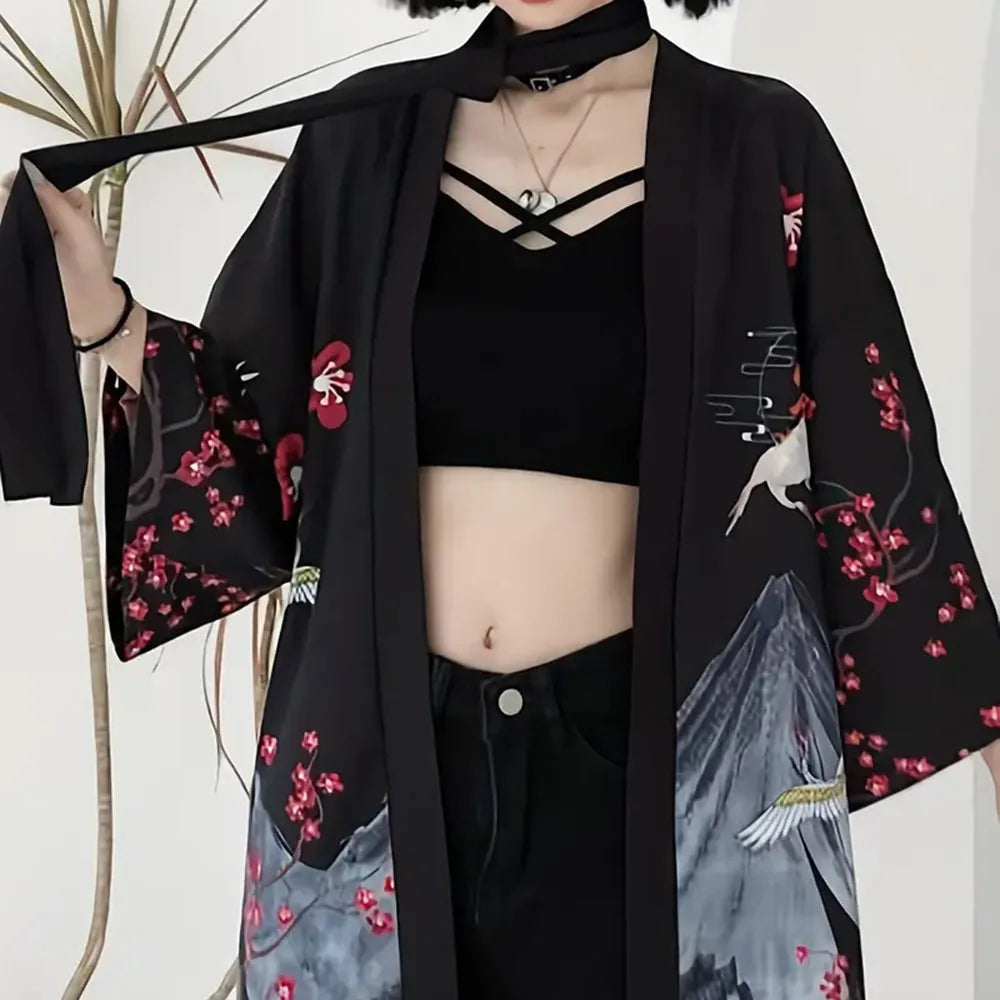 Kimono Fleuri Long