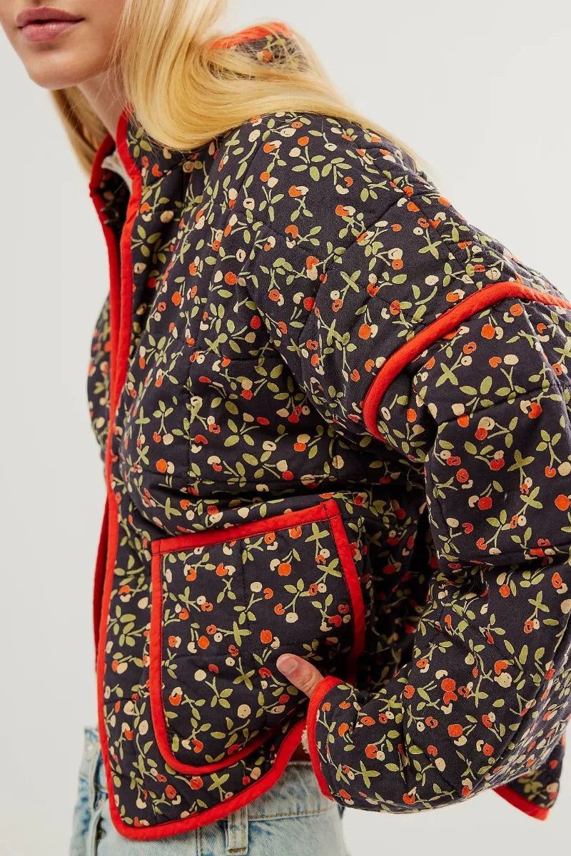 Veste Fleurie A Motif