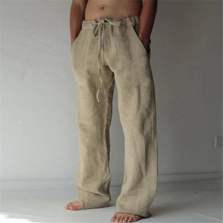 Pantalon Lin Homme <br> Fashion Beige