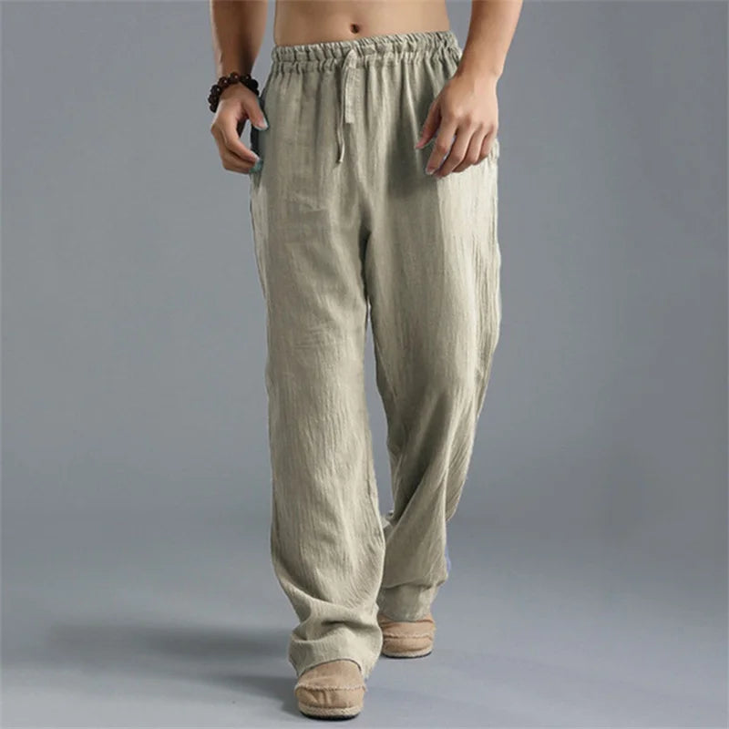 Pantalon Coton Lin Homme