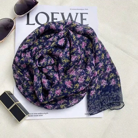 Foulard Fleur <br> Violet