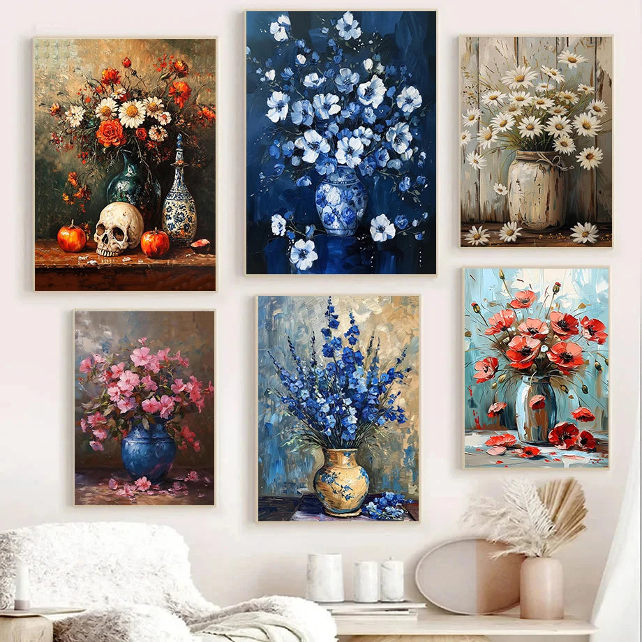 Poster Fleurs Vintage