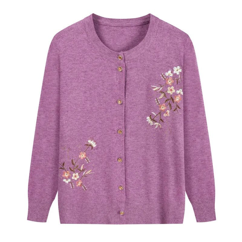 Cardigan Fleur <br> Violet