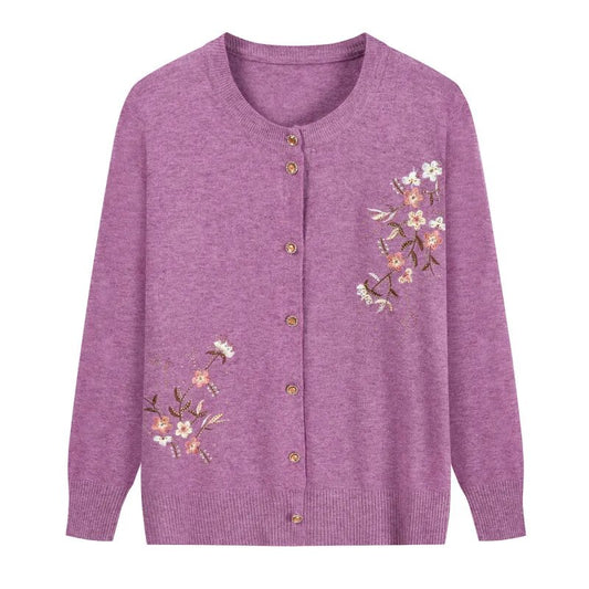 Cardigan Fleur <br> Violet