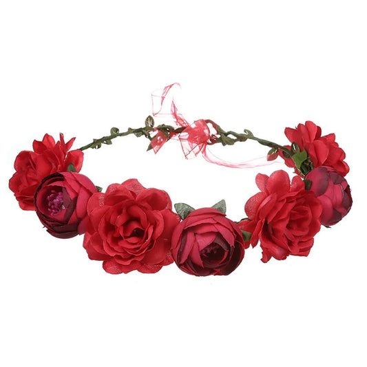 Couronne De Fleurs <br> Rouge Design Mariage