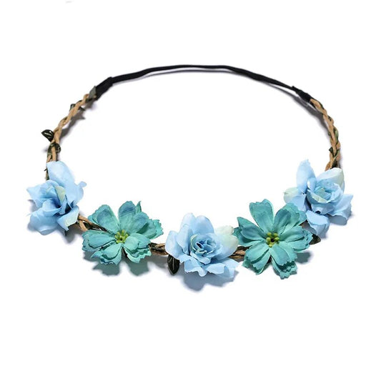 Couronne De Fleurs <br> Bleu Ciel Design