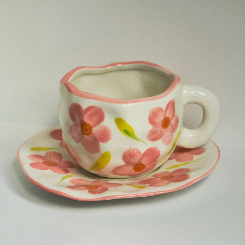 Tasse Vintage <br> Fleur Rose