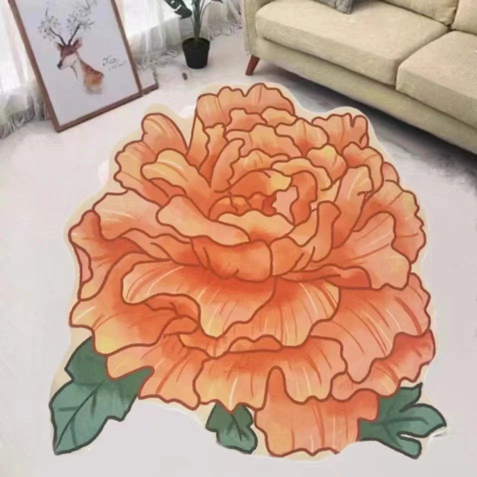 Tapis Fleur <br> Cartoon Orange