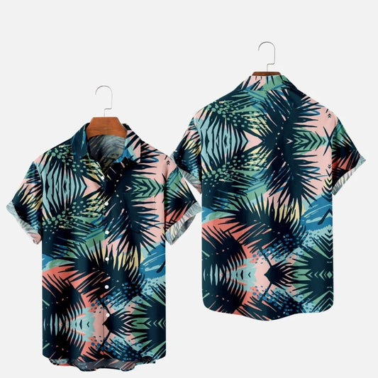 Chemise à Fleurs Homme Ambiance Coucher de Soleil