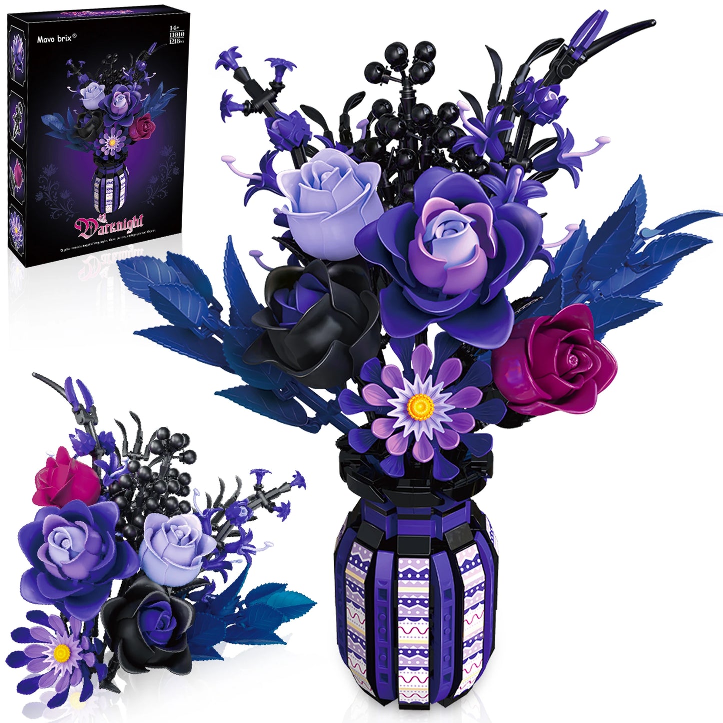 LEGO Bouquet Flower - Dark Romance