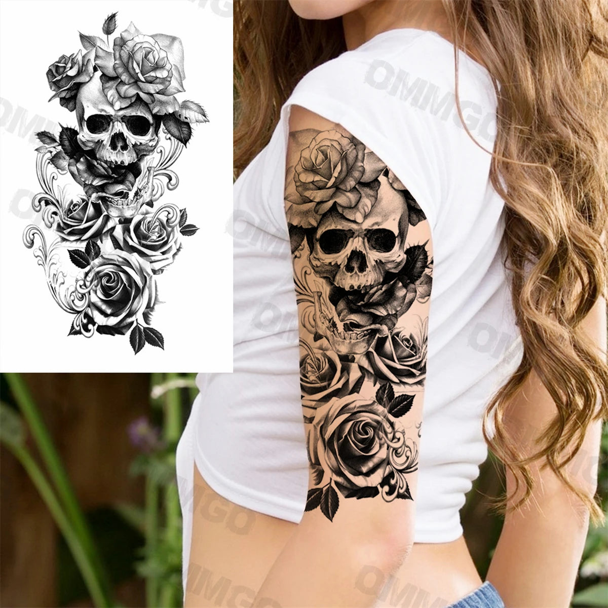 Spine Flower Tattoo