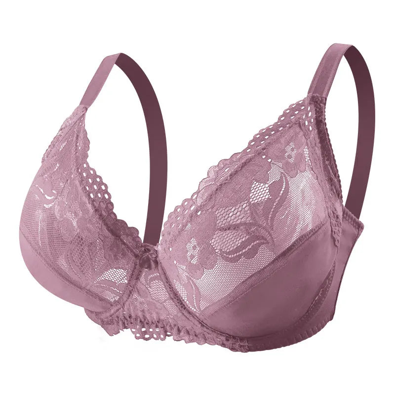 Soutien Gorge Fleuri <br> Rose Foncé