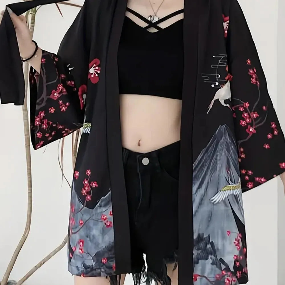 Kimono Fleuri Long