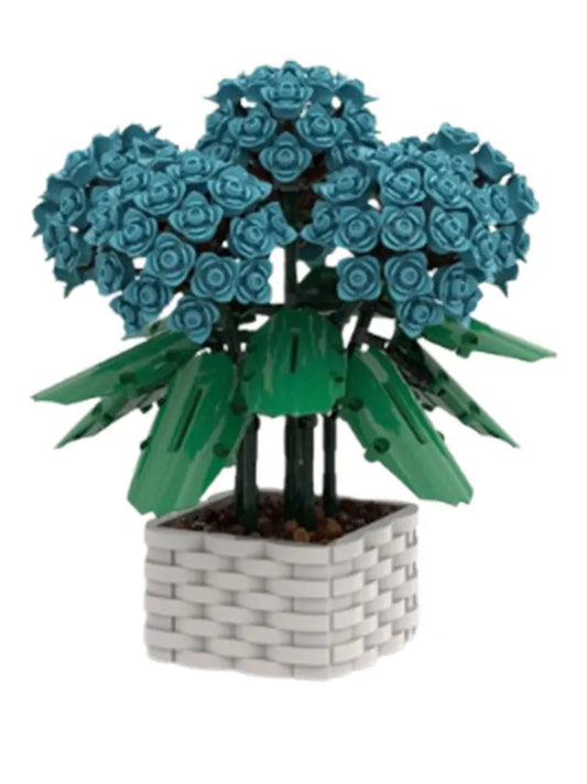 Flor de hortensia de Lego