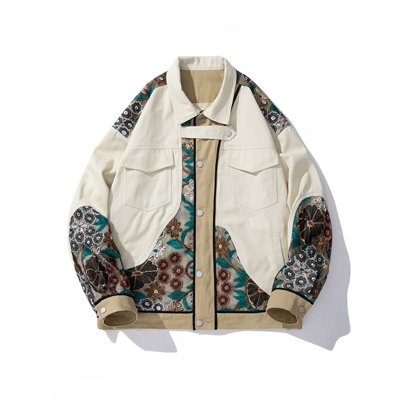 Veste Fleurie <br> 4 Saisons Blanche