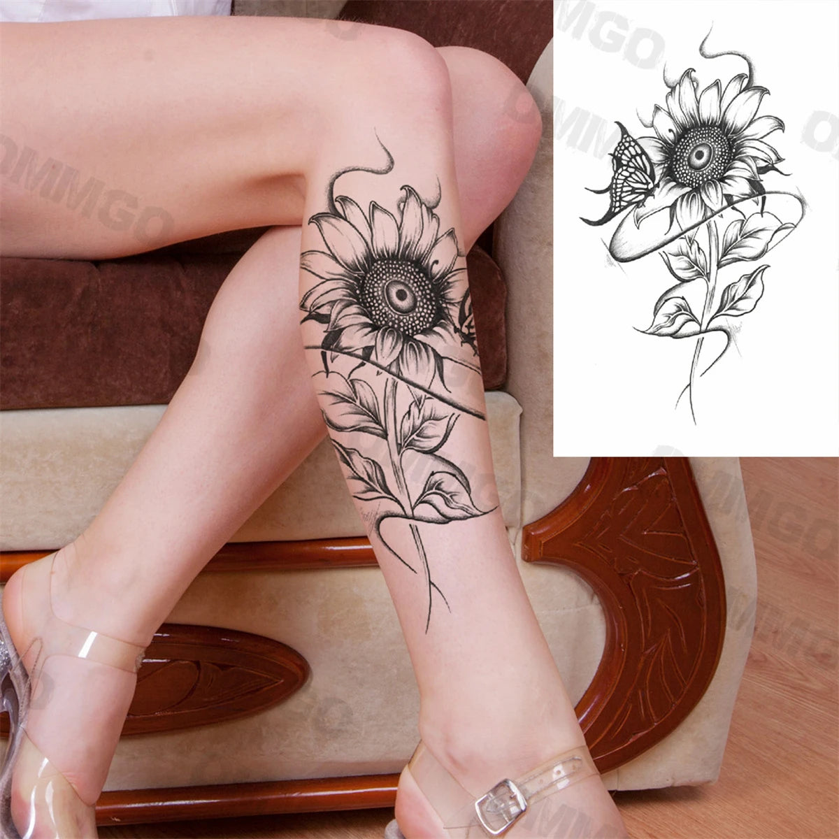 Spine Flower Tattoo